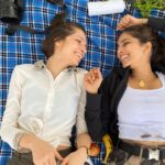 Malavika Mohanan Instagram – Who else is more romantic with their best friend than with their boyfriend/girlfriend? 🙋🏻‍♀️ Hi @ripanshijain & @saanikalokre (who needs to meet me more often in life) ♥️