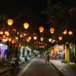 Malavika Mohanan Instagram - #TravelReminiscing part 1: Vietnam 🇻🇳 • • 1. Sitting at a makeshift cafe on a railway track at ‘train street’ in Hanoi, where are the tables and chairs are immediately pulled back and cleared up for the train to pass a couple of minutes before the train is due to arrive. A little nerve wrecking the first time you experience it, but definitely worth experiencing 🛤 2. The ‘train street’ in Hanoi at night 🚂 3. ‘Egg coffee’ which is a Vietnamese speciality. Sounds pretty gross at first, but it’s super yum! Tastes like liquid cake 🍰 4. The streets of ‘Hoi An’, also known as the ‘lantern city’. The streets of this little town are lit up with hundreds of lanterns every night. My personal favourite little town out of all places I visited in Vietnam 🏮 5. A bustling and colourful restaurant/pub in ‘Hoi an’ 🍷 6. Resting for coffee breaks after the long walks ☕️ 7. Vietnam has the cutest doggos ever! 🐶 8. Afternoon nap at a waterfall, anyone? ⛲️