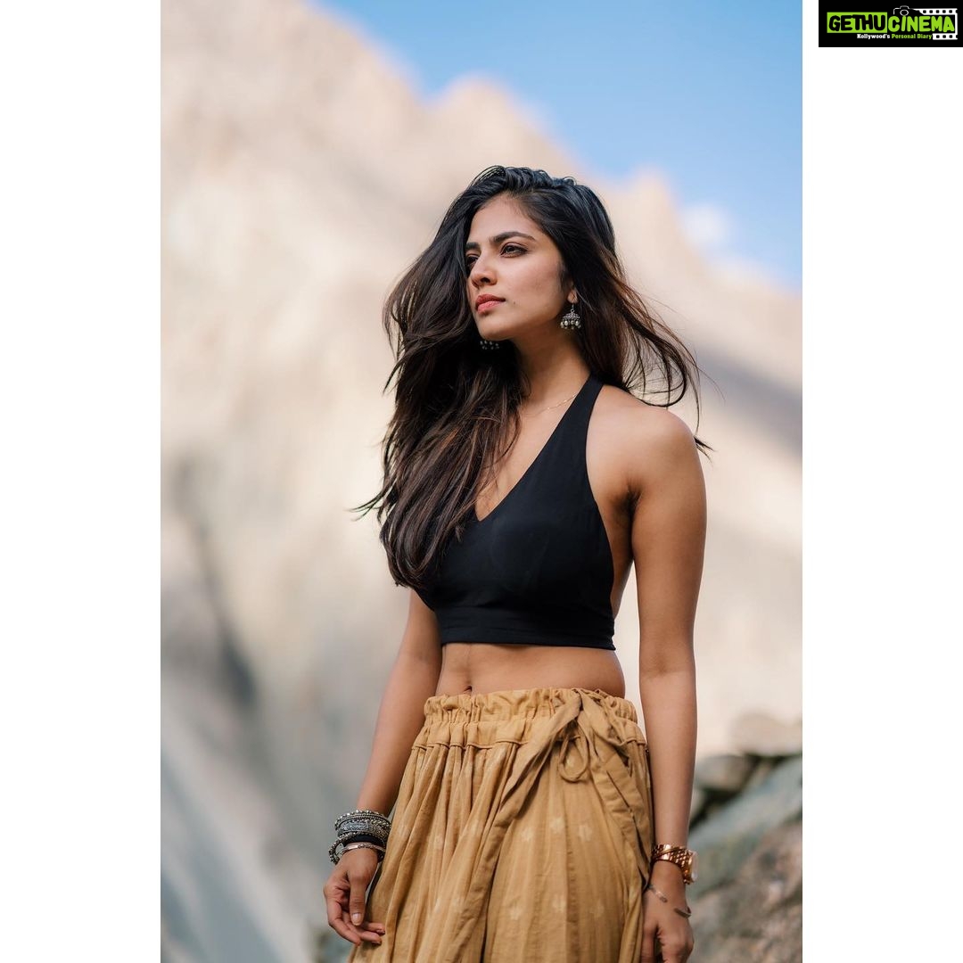 Malavika Mohanan Instagram - “Sitting somewhere in the Himalayas, the silence that surrounds you is of the Himalayas, not of you” Ladakh, India