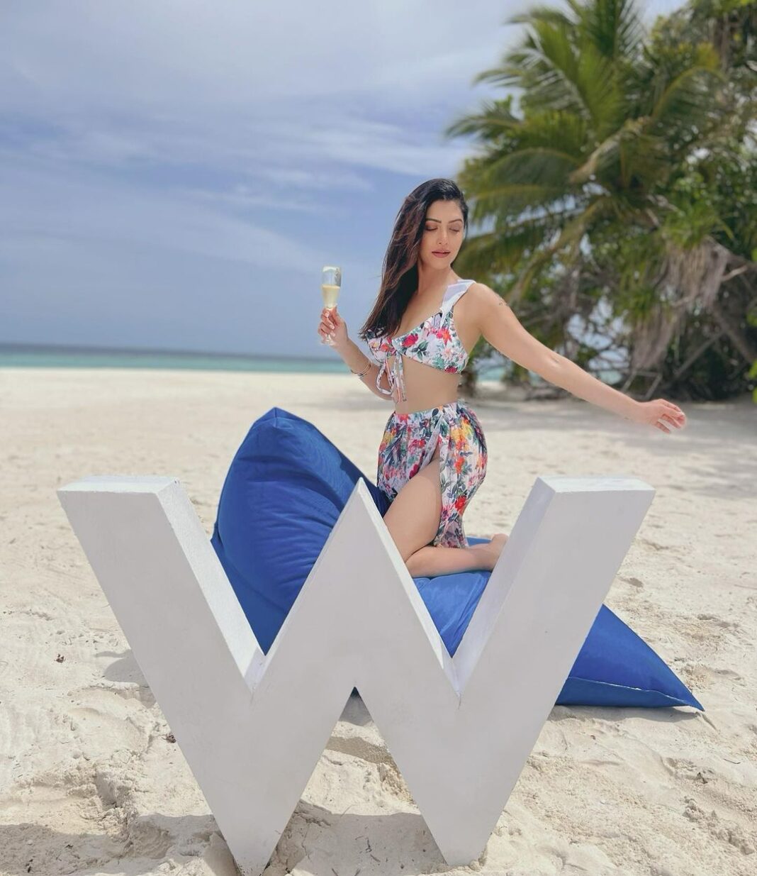Mamta Mohandas Instagram - You will find the cure for everything at the Beach .. In the salt, Under the sun & Over the sand lies your Inner Peace ! 🌊 🧘🏻‍♀️ 🌞 📸 @chunkymathew #beach #afternoon #privateisland @wmaldives #yoga #inspiration #beachwear #toohot #cool #summer #beachlife #beachvibes #cure #bikini #swimsuit #model #beachfashion #fashion W Maldives