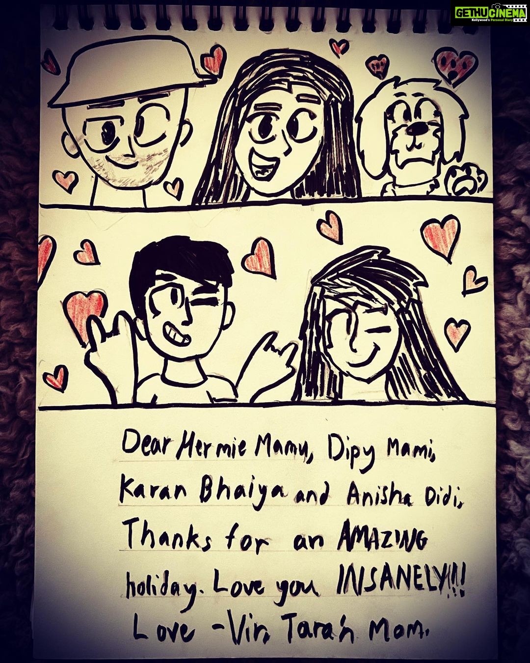 Mandira Bedi Instagram - My family.. ❤️ Thank you @dipsbedi @harmeet.s.bedi.1 @anishabedi @karansinghbedi for all the love, warmth generosity and affection. (And cookies!!😅😋) Loved being with you… ❤️🥰✨