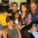 Mandira Bedi Instagram - Family time with Bhaiya, Dips, Karan and Anisha ❤️✨❣️🧿💥