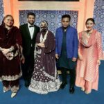Manisha Koirala Instagram – A.R.Rehman sir’s daughter Khatija’s wedding reception was sheer joy.. meeting my colleagues from here really warmed my heart!! This celebration has added more to already many lovely memories of #chennai !! God bless the newly wed 🙏🏻💐❤️ @arrahman