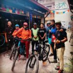 Manisha Koirala Instagram – Met some serious #adventuresports enthusiasts of #Nepal in interesting lane of #thamel  area..#cycling #morningroutine #ktmcity