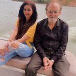 Meera Chopra Instagram – Dad and i!! 
#familytime #funtime #familyvibes