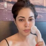 Meera Chopra Instagram - How to get rid of #waterretention just before your shoot- #iceroller therepy suggested by @makeupbykinjal worked wonderous on my face today!! Mercure London Heathrow Hotel