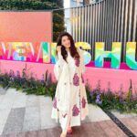 Mehrene Kaur Pirzada Instagram – Make someone smile everyday, 
but never forget you are someone too 💖 

Outfit @taikabypoonambhagat