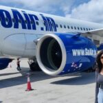 Milana Nagaraj Instagram - Thanks for the amazing flying experience @gofirstairways 💙 Paid Partnership