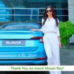 Mouni Roy Instagram - Find out who is the one person that stands by my side and drives me towards everything that matters in the all-new ŠKODA SLAVIA. @skodaindia #ŠKODASLAVIA #ŠKODAIndia #ItsAllThatMatters #ad