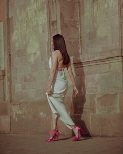 Mrunal Thakur Instagram - It’s okay to be a little obsessed with your Jimmy choo!🥰💕🎯. #jimmychoo #shoes #love #obsessed 🎀 Outfit-@pridal.in Jewellery- @simsumfinejewelry Shoes- @jimmychoo Styled by- @sheefajgilani Assisted by- @niyoshi.jain @anushaarora4 Hair and make up: @missblenderr_ Shot by @kadamajay