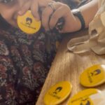Nakshathra Nagesh Instagram - @thedreamypanda_co I loved shopping with you! The responses were super prompt, delivery was hassle free and the badges looked exactly the way we imagined you executed it perfectly. Thaaaank you! @theatrekaran is happy! 😁 #instafam do check out @thedreamypanda_co right away! ❤️