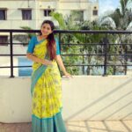Nakshathra Nagesh Instagram - #beingsaraswathy wearing @aatwos 🥳 #tamizhumsaraswathiyum #instahappy #sareelove