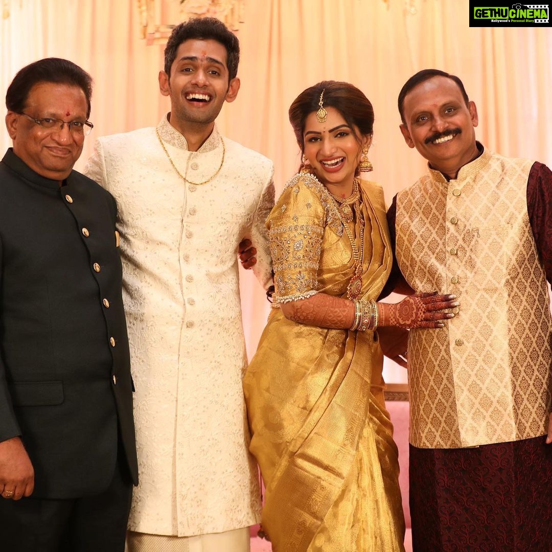 Nakshathra Nagesh Instagram - Everyday is a celebration with them, but today is all about gratitude for me! So grateful that I am blessed with so many wonderful men who have gilded me and stood by me like a father through different phases of life! Nagu, you’re always my biggest hero, what you’ve done for Anna and I, I can’t imagine anyone else being more selfless. and Anna, you will always be nothing less than nagu! My mama who pampered me and spoilt me like his own, my trio of father-in-laws who’ve treated me like a princess, thank you to all of you ❤️ #happyfathersday