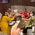 Nakshathra Nagesh Instagram - When my husband leaves to Switzerland for work, I take our family out for some swizzzzz-like chocolate experience 😋❤️ #familytime Thank you @fabellechocolates for a great time like always! Missed you Mr. Raghav!
