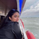 Namitha Pramod Instagram - Pretty eyes and blue skies ⛅️ Arabian Sea