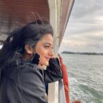 Namitha Pramod Instagram - Pretty eyes and blue skies ⛅️ Arabian Sea