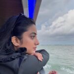 Namitha Pramod Instagram - Pretty eyes and blue skies ⛅️ Arabian Sea