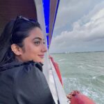 Namitha Pramod Instagram – Pretty eyes and blue skies ⛅️ Arabian Sea