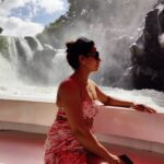 Nandini Rai Instagram - Do not go with the flow... Be the flow... #waterfall #water #vacation #nandinirai