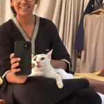 Nandita Das Instagram – When I come back home after a long work day, Ms. Miso pours out her love, and complaints. #cat #love
