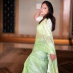 Nandita Swetha Instagram - Bringing the elegance❤️❤️ . #saree #greensaree