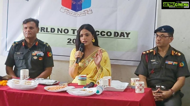 Neetu Chandra Instagram - Nitu Chandra Srivastava, NCC Alumnus introduces Rainbow Home to NCC on ' World No-Tobacco Day ' on May 31st, 2022 in the presence of Major General M Indrabalan, ADG NCC, Bihar & Jharkhand. An initiative for a bright future. The kids of Khilkhilahat Rainbow home were introduced to NCC today on the occasion of World No Tobacco Day, which will open new gates of opportunity for them. Take this day as a reminder to spread awareness to the people who don't know enough about the toxic effects of Tobacco. Let's pledge to make yourselves and our environment Tobacco-free. #ncc #ncccadet #ngo #rainbowhome #notobacco #worldnotobaccoday ❤️