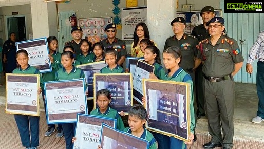 Neetu Chandra Instagram - Nitu Chandra Srivastava, NCC Alumnus introduces Rainbow Home to NCC on ' World No-Tobacco Day ' on May 31st, 2022 in the presence of Major General M Indrabalan, ADG NCC, Bihar & Jharkhand. An initiative for a bright future. The kids of Khilkhilahat Rainbow home were introduced to NCC today on the occasion of World No Tobacco Day, which will open new gates of opportunity for them. Take this day as a reminder to spread awareness to the people who don't know enough about the toxic effects of Tobacco. Let's pledge to make yourselves and our environment Tobacco-free. #ncc #ncccadet #ngo #rainbowhome #notobacco #worldnotobaccoday ❤️