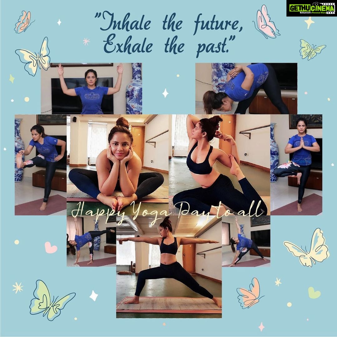 Neetu Chandra Instagram - “Inhale the future , exhale the past.” Happy Yoga Day to all… . . #yogaday #worldyogaday #internationalyogaday #mentalpeace #yogainspiration #yogapractice #yogaaashans