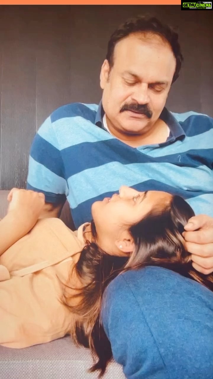 Niharika Konidela Instagram - It’s the hand on the head that gets me 🤍 I love you daadu! 😘 @nagababuofficial Happy Father’s Day to all the dads!