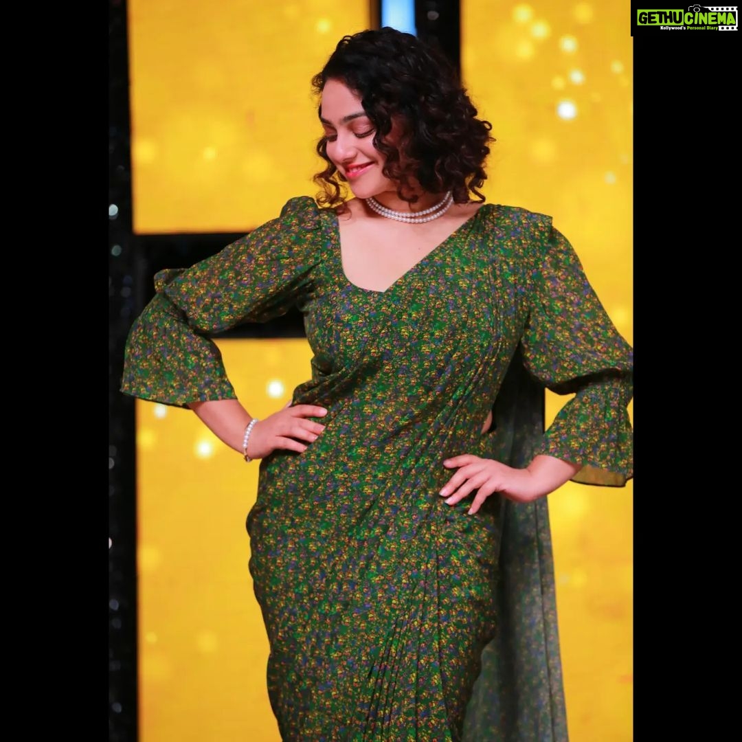 Nithya Menen Instagram - Styled by - @poojakaranam Saree - @houseofmasaba Pearls - @mangatrai36jubileehills MUA - @jaylicious22 Hair - @meghna_hairstylist Drape - @priyankaarik