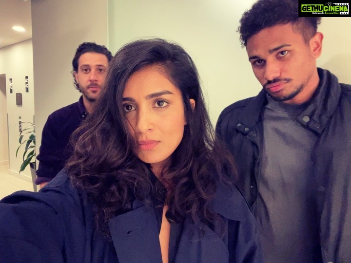 Pallavi Sharda Instagram - Just a couple of the cool cats I grew to tolerate while shooting #Thetwelve and proof that I am a ruthless psychopath. The show premieres tonight on @foxtel 🎥 @dstrouthos @ngalishaw4real @foxtel