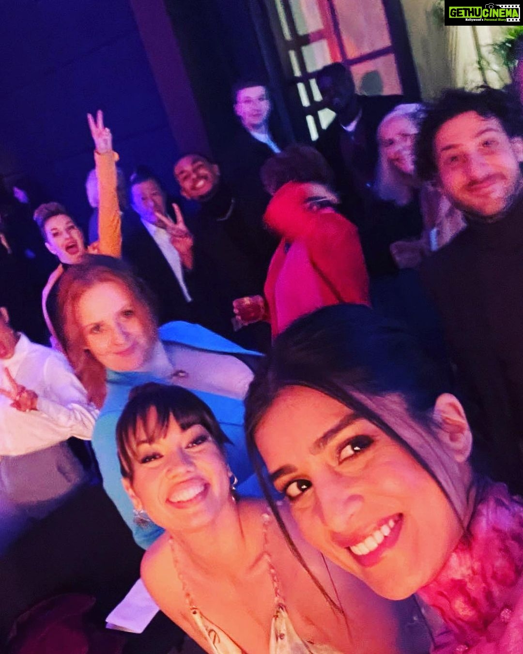 Pallavi Sharda Instagram - I’ve had the pleasure of dolling up, sitting next to, holding space and laughing along with some pretty incredible humans as we celebrated the release of #TheTwelve these past few weeks. As a woman of colour who was once (many times) told that there is no place for her on Australian screens, it gives me so much joy to have shared the company of so many that I admire, and to have felt their camaraderie, empathy and love. Sometimes, though, when asked to talk about my experiences as a ‘diverse’ actor 🤦🏽♀️ on Aussie screens, I bite my tongue, mince my words, or joke around the big bush that is the history of discrimination in our media industry. Sometimes the photograph belies the pain, the eloquence hides the rawness of unbelonging that so many have felt that still lives when I walk onto set everyday and find that sticker on the floor which tells me where to stand. As my courtroom colleagues and I gear up for audiences to see our hard work come to fruition - my heart and mind is set on the intention I hold dear when I go to work everyday: That this space is for everyone, and systems that don’t serve everyone don’t deserve to displace anyone. That the agency with which we are portraying our characters on screen ought to be endowed upon those who work tirelessly to fight for those characters’ existence & authenticity in the first place. That these conversations might actualise in the everyday. It’s a privileged place from which to speak - talking about culture-making. But storytelling is the bedrock of community-building and its narrative has the power to steer people’s concept of who they are and how they belong for entire lifetimes. #TheTwelve came to @foxtel tonight - I hope you get a chance to witness the talent that abounds each frame ✨