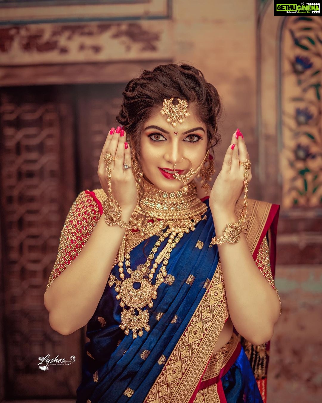 Papri Ghosh Instagram - Revealing my new look MUA, Saree & Jewelry @lashesbydivi Photographer @flickatsmilecreationz Blouse @elitebridalstore #latest #photoshoot #newlook #confidence #weightloss #marathimulgi #saree #paprighosh #suntv #serial #pandavarillam #actress #kayal