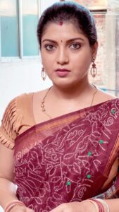 Papri Ghosh Instagram - #paprighosh #suntv #serial #actress #tamil #comedy #dialogue #pandavarillam #kayal #saree @queenz_collectionz