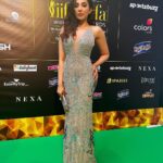 Parvatii Nair Instagram - As i walked at IIFA i was completely ecstatic to wear this beautiful hand crafted gown from the house of @labelambrosiacouture Styled by @styledbychhavi Styling team @keyurisangoi Makeup @makeupbyayeshaf And accompanied by @idayoana 🤗 Had an amazing time at the event and super happy to be a part of the same.