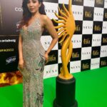 Parvatii Nair Instagram - As i walked at IIFA i was completely ecstatic to wear this beautiful hand crafted gown from the house of @labelambrosiacouture Styled by @styledbychhavi Styling team @keyurisangoi Makeup @makeupbyayeshaf And accompanied by @idayoana 🤗 Had an amazing time at the event and super happy to be a part of the same.
