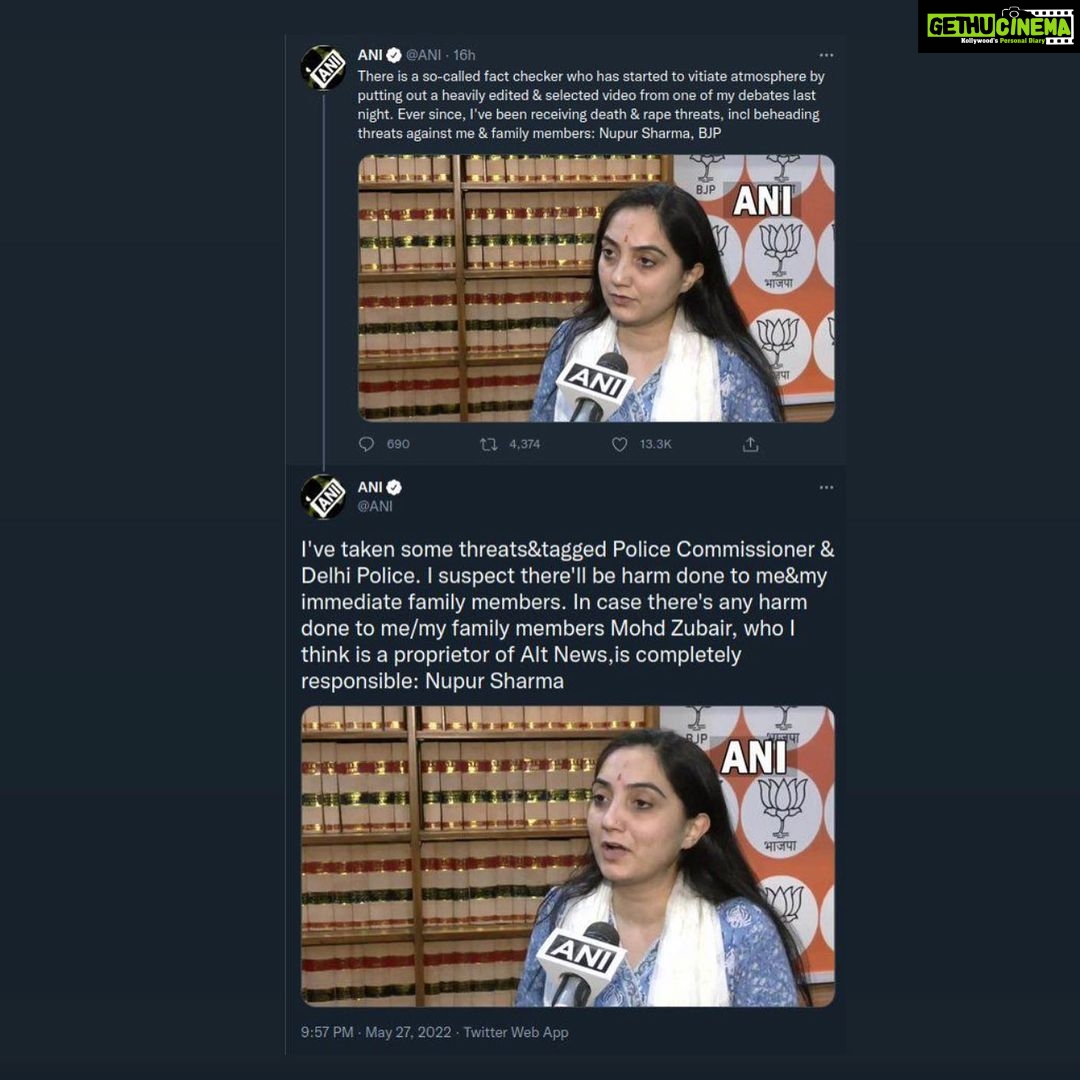 Payal Rohatgi Instagram - I agree 🙏 Ms Nupur Sharma is being given death threats as she was defending the discovery of Shivling at Gyanvapi mosque. In her argument, she said something which was information related to another religion. All I say that in India, Freedom of Speech needs to explained properly. I heard a term ‘limited’ Freedom of Speech when my bail in Bundi case was denied by trial court. But when stand up comedians make religious comments on my religion it’s considered OK by the so called liberals. Their double standards are appalling in the name of Freedom of Speech. Stating FACTS related to any religion should not be labelled as #HateSpeech. #payalrohatgi #ladkihuladsaktihu #yogasehoga Posted @withregram • @livelaw.in While refraining from making any comment on the recent Supreme Court order keeping in abeyance sedition cases, Supreme Court Judge Justice S. Ravindra Bhat remarked that in a larger sense, the issues around freedom of speech and expression have to be dealt with collectively as a society. Read more: livelaw.in Link in Bio