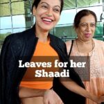 Payal Rohatgi Instagram - #lockupp ki #payalrohtgi leaves for her shaadi to be held in Agra. She is getting married to her sweetheart boy friend Sangram.