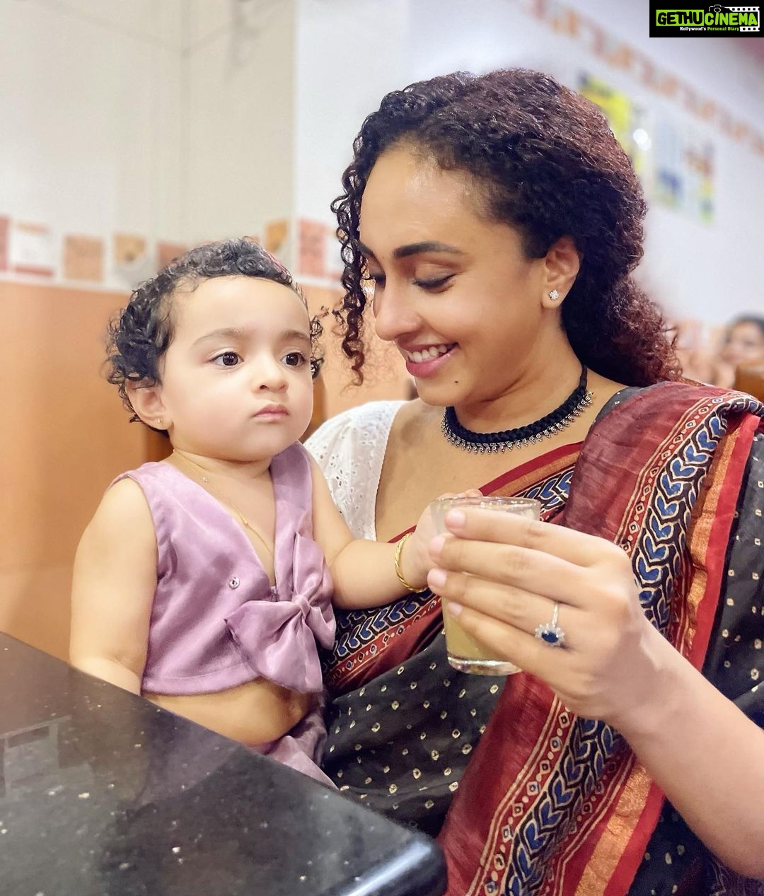 Pearle Maaney Instagram - I’m Enjoying a glass of coffee and guess why Nilu is upset ? Pai Dosa