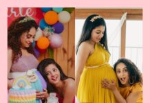 Pearle Maaney Instagram - Wanted to recreate this pic for so long ! 🥰 Vavachi You are the most Beautiful Mom to be..I love You 😘 waiting for The little one to Arrive… 💕 . Click @magicmotionmedia Decor @_whitewindow__ Cake @baketales_byfia Make up @makeupandhairbysagallya