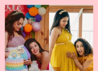 Pearle Maaney Instagram - Wanted to recreate this pic for so long ! 🥰 Vavachi You are the most Beautiful Mom to be..I love You 😘 waiting for The little one to Arrive… 💕 . Click @magicmotionmedia Decor @_whitewindow__ Cake @baketales_byfia Make up @makeupandhairbysagallya