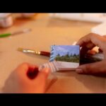 Pooja Devariya Instagram - 🎨🖼🎶✨📸 . . Assisted by: @kiran_hallibyle @vivek.shetty_ . #painting #studio #scoutnguide #portrait #acrylicpainting #poojadevariya #canvas Scout & Guide Media
