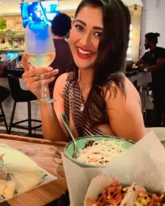 Pooja Jhaveri Instagram - To an amazing evening 🥂 at @lolitawinebarmiami 
.
.
Where do I start from ? 
The moment we got there, we were given a tour of the restaurant and it was so surprising to know that this lovely looking little restaurant is massive from inside. It has 3 private rooms for smaller to larger private parties, it has a bar within called @socal_cantina and another level of restaurant which is an open rooftop ! 
Being a vegetarian it is so difficult to find good vegetarian options but this place had the best vegetarian I can brag about. 

We tried the spaghetti aglio olio, and the veggie bean taco. Hands down the best tacos I have had so far.
As a cheese lover we called for a cheese board which definitely was a cherry on the cake ! 
They have amazing desserts too, but people who do not eat eggs, it can get a little tricky. I couldn’t have the cheese cake for it contained egg, but it looked delicious. 

The presentation of food to the vibe of the bar to the warmth of the staff everything was just perfect !
Thank you @lolitawinebarmiami for hosting us.
This is definitely going to be my go to when in #miami 
.
.
#miami #miamirestaurants #miamidiaries #foodinmiami #vegetarian #restaurant #restaurants #miamibar #barhop #food #miamitourism #miaminights #nightlife #travelvlogger #travelvlog #instatravel #usa