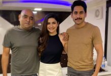 Prachi Deasi Instagram - ‘Thank You’ @thisisvikramkumar & @chayakkineni for making #Dhootha & working in #Hyderabad such a breeze! Not pictured here - me learning my lines in Telugu & gorging on @shoyu.hyd food
