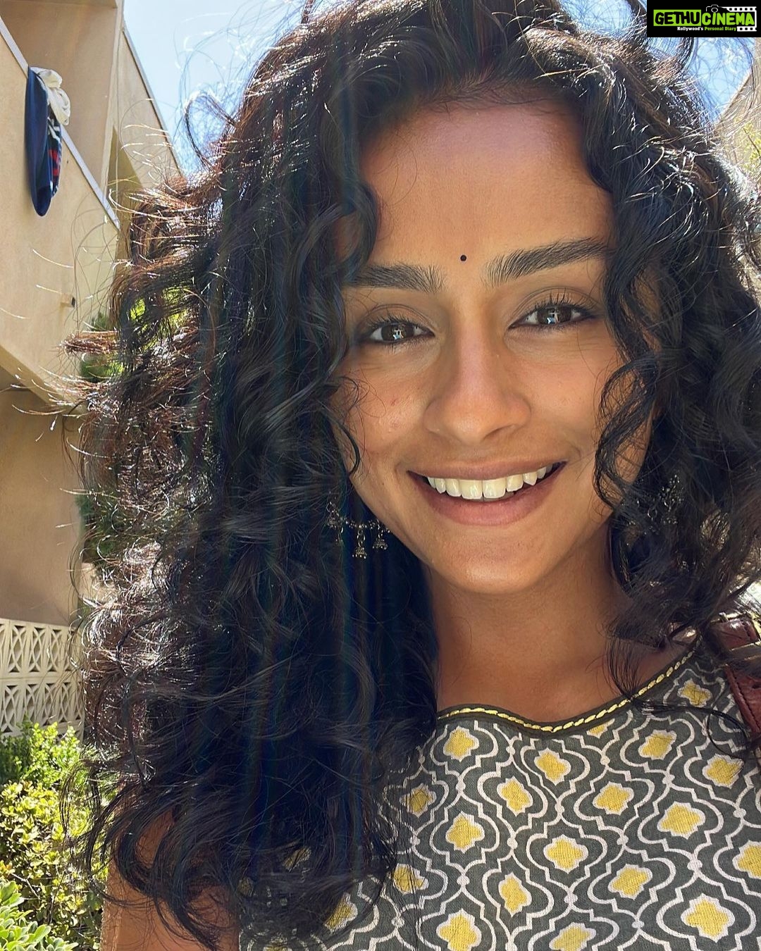 Pragathi Guruprasad Instagram - 2 years of embracing and learning to love my natural hair 👩🏽🦱 #curlygirl
