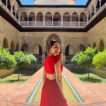 Pragya Jaiswal Instagram - Seville later 🌹🌹 Outfit @emblaze_mb Jewellery @blingthingstore Styling @anshikaav Assisted by @tanazfatima