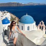Pragya Jaiswal Instagram - Hello Santorini 💙🦋 @arokaofficial @rubans.in @anshikaav @tanazfatima Santorini, Greece