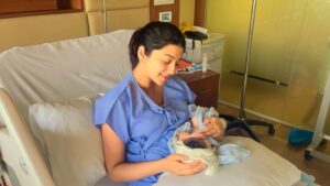 Pranitha Subhash Instagram - The last few days have been surreal … ever since our baby girl was born.. ❤️🧿
I was really lucky to have a 
gynaecologist mom, (Dr Jayashri) but for her this was the hardest time emotionally. 
Thankfully we had Dr Sunil Ishwar and his team at Aster Rv that made sure my delivery was smooth. Also wanted to thank Dr Subbu, our anaesthetist and his team who made sure the process was as less painful as possible.
Can’t wait to share my birth story with you all ❤️