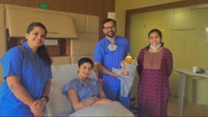 Pranitha Subhash Instagram - The last few days have been surreal … ever since our baby girl was born.. ❤️🧿
I was really lucky to have a 
gynaecologist mom, (Dr Jayashri) but for her this was the hardest time emotionally. 
Thankfully we had Dr Sunil Ishwar and his team at Aster Rv that made sure my delivery was smooth. Also wanted to thank Dr Subbu, our anaesthetist and his team who made sure the process was as less painful as possible.
Can’t wait to share my birth story with you all ❤️