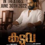 Prithviraj Sukumaran Instagram - #KADUVA In theatres worldwide from 30th June 2022!